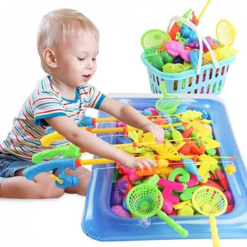 Juego de Pesca Magnético con Peces de Colores