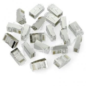 WTYK SIECIOWY RJ45 (8P8C) PRZELOTOWY LANBERG KAT.5E FTP (20 SZT)