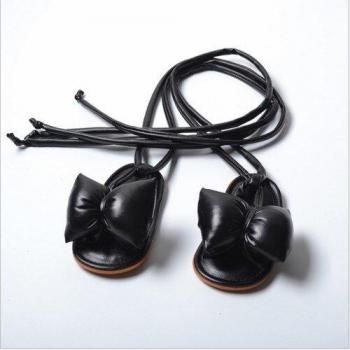 Chaussures de plage en PU pour petites filles avec gros nœud
