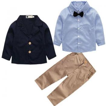 3pcs Toddler Boy Outfit Set for Back to School