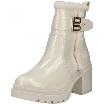 Bagatt Weiße Damen Stiefelette mit Blockabsatz
