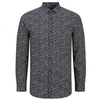 Chemise Coton Manches Longues Jack & Jones Marine