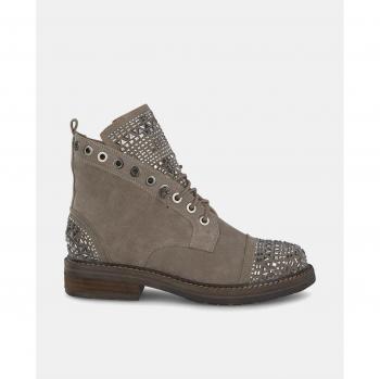 Botines de mujer Alma en Pena I23601 en piel taupe