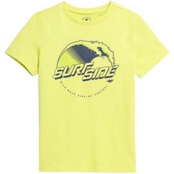 T-shirt Juvenil 4F Amarillo Estilo JTSM012