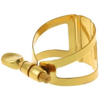 Gold Mouthpiece Ligature for Soprano Alto Tenor Saxophones and Bb Clarinet