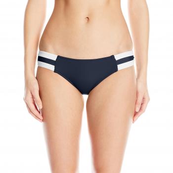 Seafolly Damen Block Party Spliced Hipster Bikinihose in Indigo, Größe 14