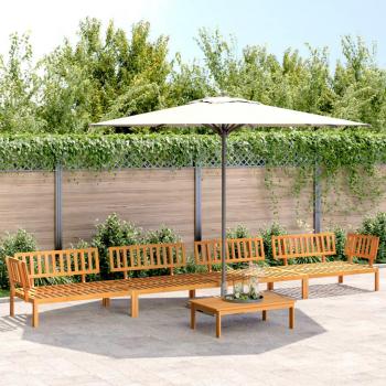 5 Piece Acacia Wood Garden Sofa Set