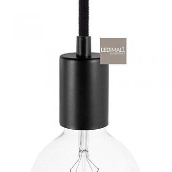 Set di Luminaria E27 Cylindrica Nera