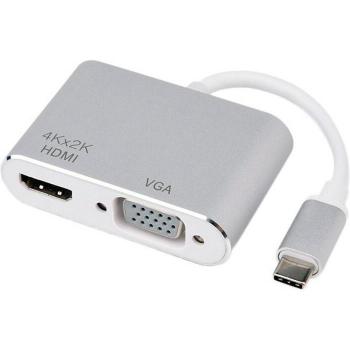 4K USB-C HDMI VGA Converter