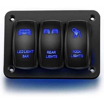 Panel de Control de Luz LED Azul para Vehículos