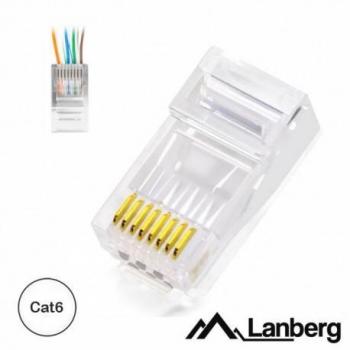 Conector Passante RJ45 8P8C Cat6 - Lanberg