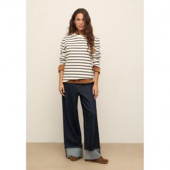Jeans Stradivarius Wide Leg Dettaglio Orlo 44
