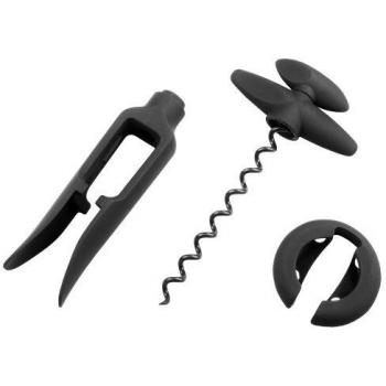 SoftTouch Easy Corky Korkenzieher (Schwarz) – 38×27×165 mm