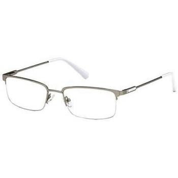 GU50005 Men’s Silver Half-Rim Rectangle Glasses