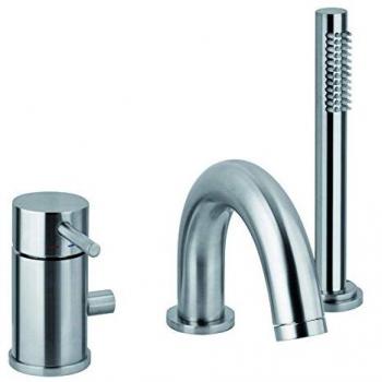 Mezclador de baño con ducha extraíble Paffoni Light LIG047ST