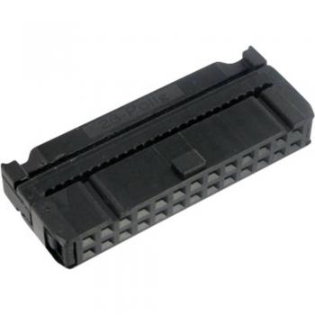 TRU Components 1589745 2.54mm Pin Connector with Strain Relief, 16 Pins, 2 Rows