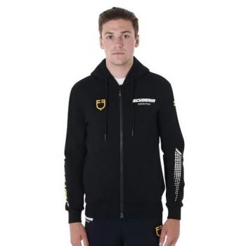 Scuderia Collection Black Full‑Zip Hoodie – XS Male