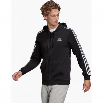 Sudadera Adidas Essentials Logo Abierta con Capucha Negro - Hombre