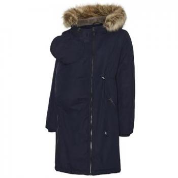 Mamalicious Donne Giacca Portabebè Imbottita 3in1 Blu S