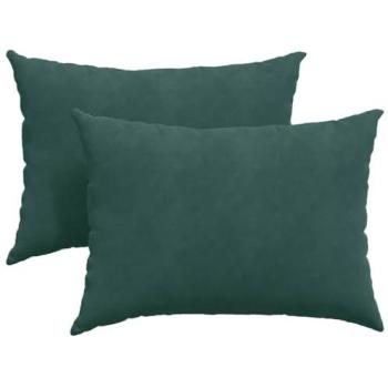Divani Cuscini set 2 unità verde scuro 70x50 cm materiale cordura