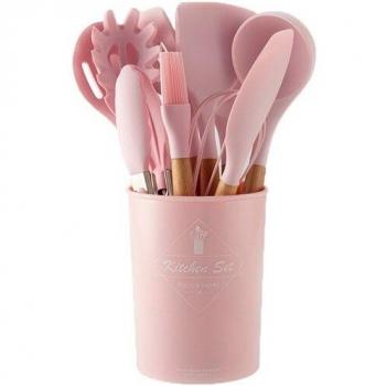 Utensilios de cocina antiadherentes con caja de almacenamiento (9/11/12 uds)