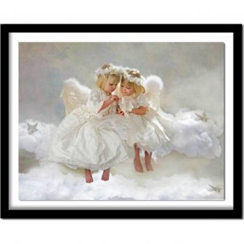 Kit de Broderie Diamant Anges 20X30CM
