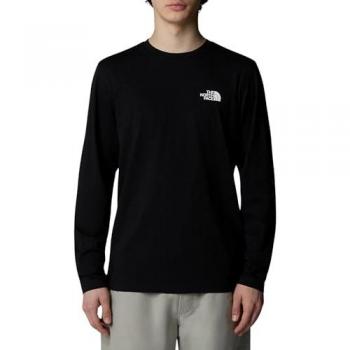 The North Face Simple Dome Black Long Sleeve Shirt – S, 60% Cotton / 40% Polyester