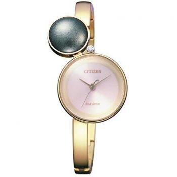 Citizen Damen EW5493‑51W Analog Quarz mit Beschichtetem Edelstahlarmband
