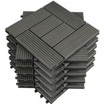Dalle WPC 30x30 cm pour jardin
