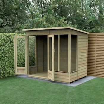 Beckwood Pent Summerhouse 7ft x 5ft - No Installation / Without Base