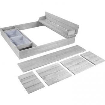 Roba Sandkasten Outdoor grau lasiert
