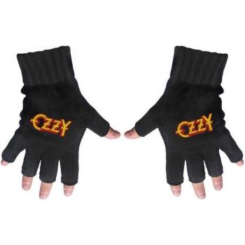 Ozzy Osbourne Signature Fingerless G‑Shaped Gloves – Unisex, One Size, Black