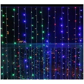 Rideau lumineux VOLTRONIC 3x3m, 300 LED, multicolore