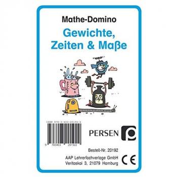 Mathe-Domino: Gewichte, Zeiten & Maße