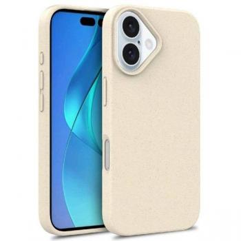 Hurtel Mehrfarbige Weizenhülle für iPhone 16 - Beige
