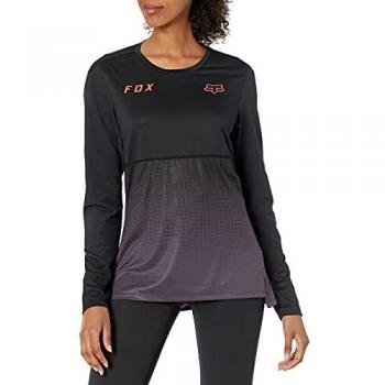 Fox Damen Flexair LS Jersey Dunkelblau/Schwarz