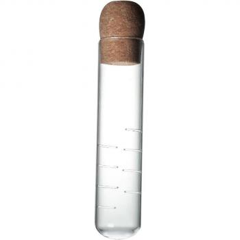 Cork-Stoppered Glass Tea Strainer