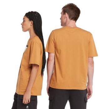 Timberland - Unisex Stapel Logo T-Shirt in Gelb, Größe: 3XL