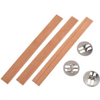 VBS Holzdochthalter 13 cm – Kerzenstumpen-Set