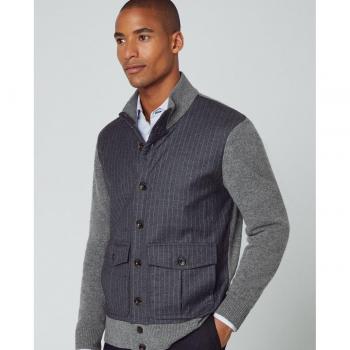 Hackett Cardigan Ash Grigio L