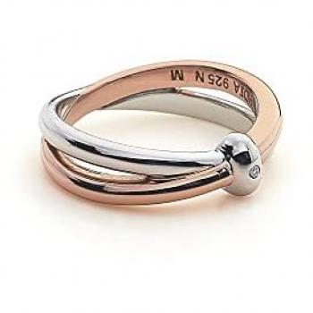 Hot Diamonds 18ct Rose Gold Vermeil Ring DR112 - Size M