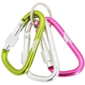 Juego de llavero Trespass Lock X con mosquetón Blanco