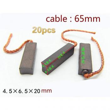 20pcs 4.5*6.5*20mm High Copper Carbon Brush