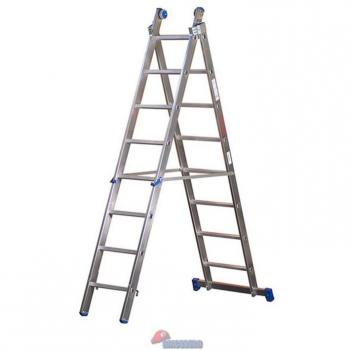 SCALA ALL. AZZURRA 13+13 GRADINI H 390-670 CM