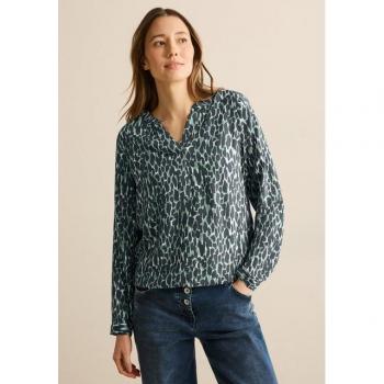 Veste à manches longues Cecil Femme vert estampée – L