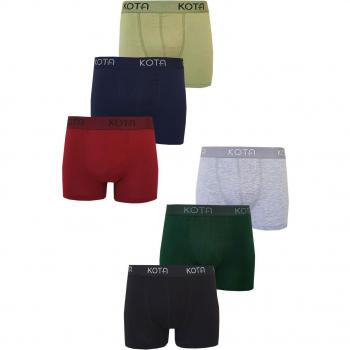 Cota 6 Boxer Masculino Lycra Algodón Flexible Confortable Colorido Talla S