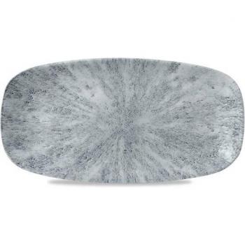 Stoneware Oblong Plates in Pearl Grey - Set of 12