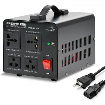Transformator LVYUAN 1500 W z możliwością podnoszenia napięcia