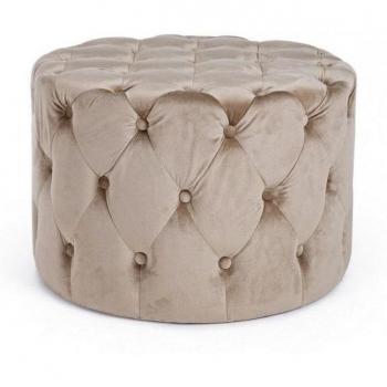 Puf Vellutato Tortora 60cm x 42cm