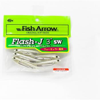 Isca macia Fish Arrow Flash J SW 3 polegadas 5 peças por pacote #100 (9594)